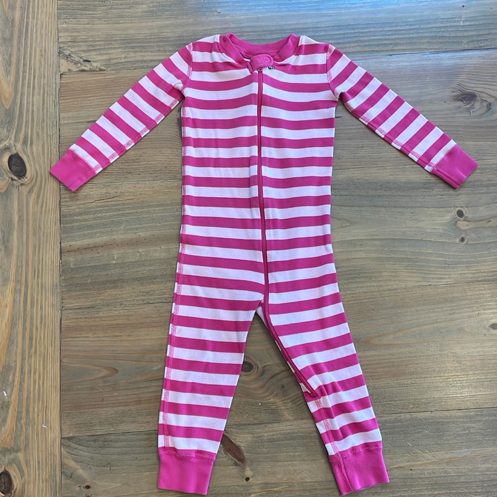 Hanna Andersson Pink Striped Jammies 3T